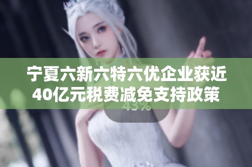 宁夏六新六特六优企业获近40亿元税费减免支持政策