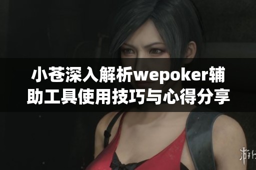 小苍深入解析wepoker辅助工具使用技巧与心得分享