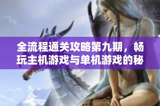 全流程通关攻略第九期，畅玩主机游戏与单机游戏的秘籍分享
