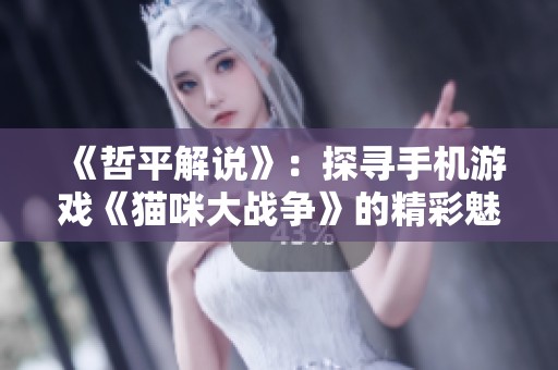 《哲平解说》：探寻手机游戏《猫咪大战争》的精彩魅力与玩法分析