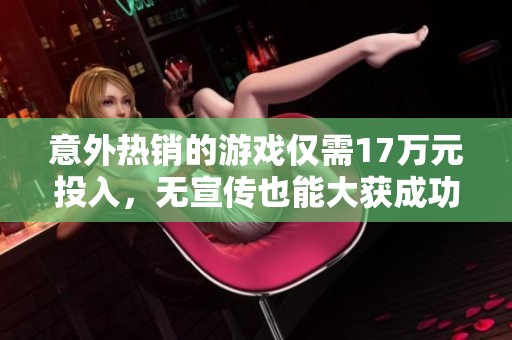 意外热销的游戏仅需17万元投入，无宣传也能大获成功