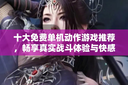 十大免费单机动作游戏推荐，畅享真实战斗体验与快感