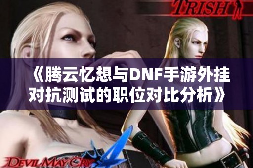 《腾云忆想与DNF手游外挂对抗测试的职位对比分析》