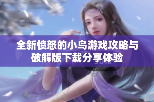 全新愤怒的小鸟游戏攻略与破解版下载分享体验