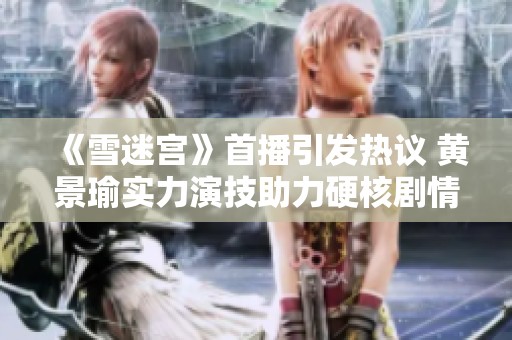 《雪迷宫》首播引发热议 黄景瑜实力演技助力硬核剧情崛起