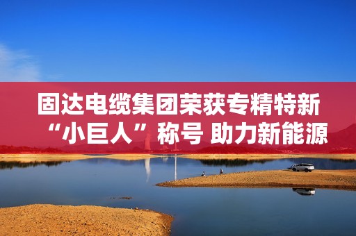 固达电缆集团荣获专精特新“小巨人”称号 助力新能源发展
