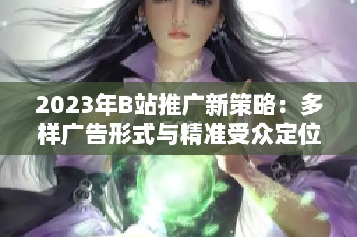 2023年B站推广新策略：多样广告形式与精准受众定位解析