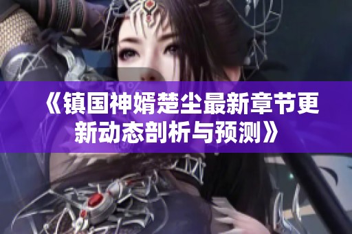 《镇国神婿楚尘最新章节更新动态剖析与预测》