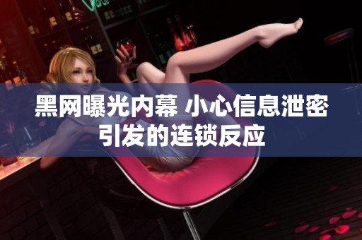 黑网曝光内幕 小心信息泄密引发的连锁反应