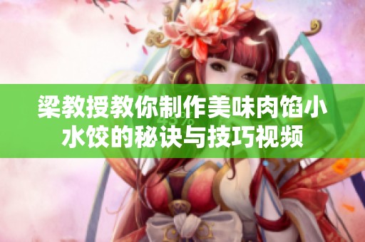 梁教授教你制作美味肉馅小水饺的秘诀与技巧视频