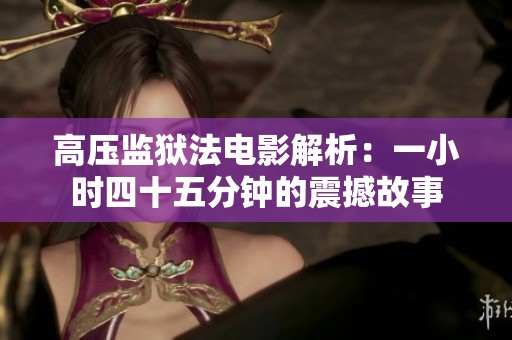 高压监狱法电影解析：一小时四十五分钟的震撼故事