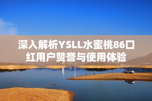 深入解析YSLL水蜜桃86口红用户赞誉与使用体验