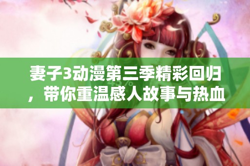 妻子3动漫第三季精彩回归，带你重温感人故事与热血瞬间