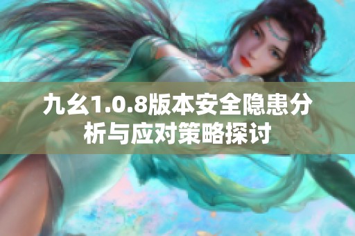 九幺1.0.8版本安全隐患分析与应对策略探讨