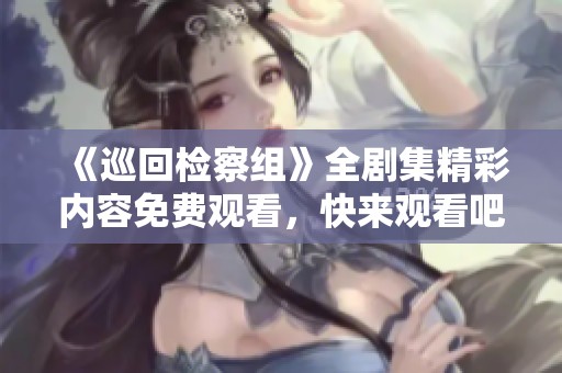 《巡回检察组》全剧集精彩内容免费观看，快来观看吧！