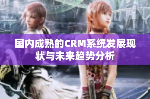 国内成熟的CRM系统发展现状与未来趋势分析