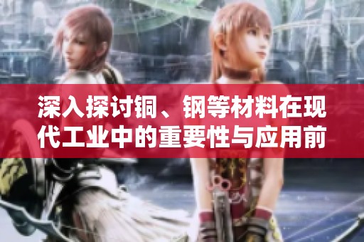 深入探讨铜、钢等材料在现代工业中的重要性与应用前景