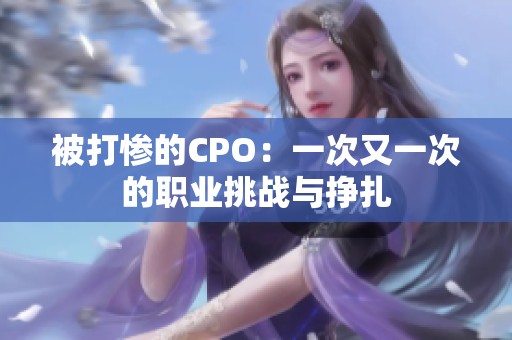 被打惨的CPO：一次又一次的职业挑战与挣扎