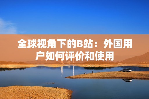 全球视角下的B站：外国用户如何评价和使用
