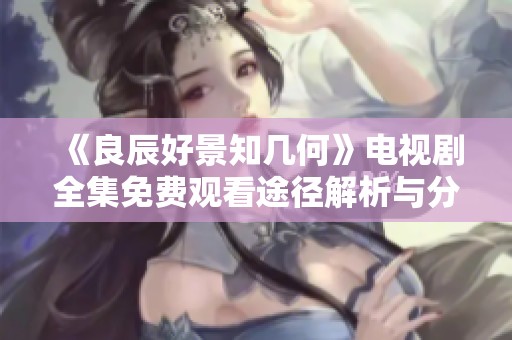 《良辰好景知几何》电视剧全集免费观看途径解析与分享
