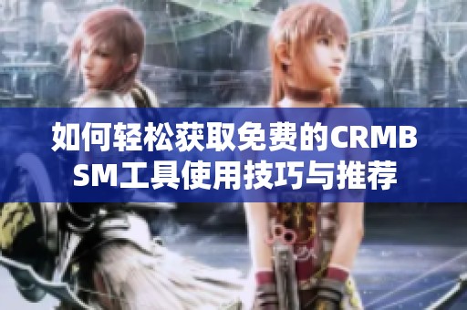 如何轻松获取免费的CRMBSM工具使用技巧与推荐