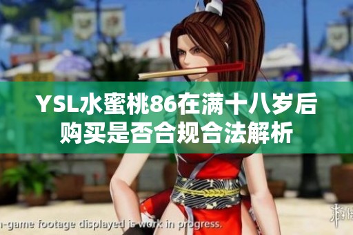 YSL水蜜桃86在满十八岁后购买是否合规合法解析