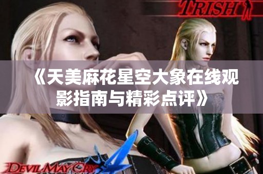 《天美麻花星空大象在线观影指南与精彩点评》