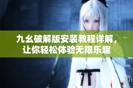 九幺破解版安装教程详解，让你轻松体验无限乐趣