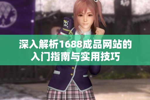 深入解析1688成品网站的入门指南与实用技巧