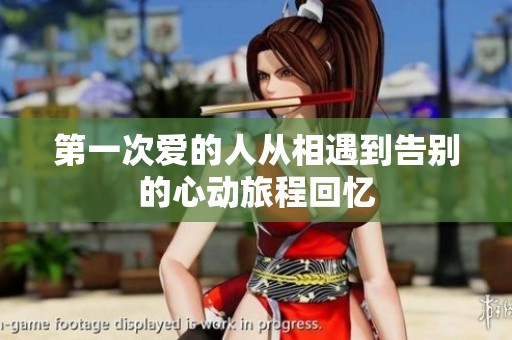 第一次爱的人从相遇到告别的心动旅程回忆