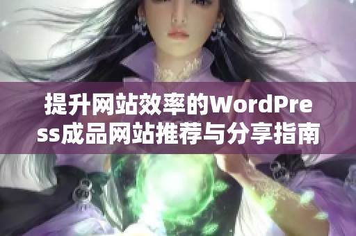 提升网站效率的WordPress成品网站推荐与分享指南