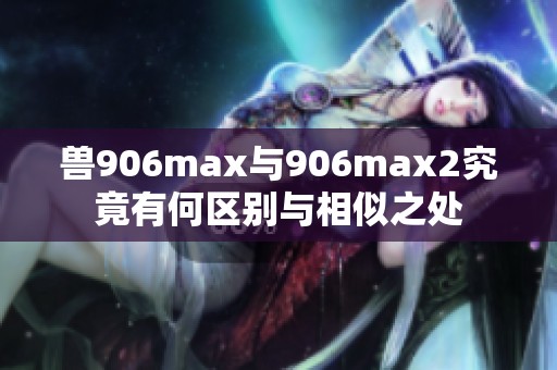 兽906max与906max2究竟有何区别与相似之处