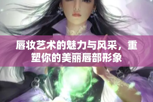 唇妆艺术的魅力与风采，重塑你的美丽唇部形象