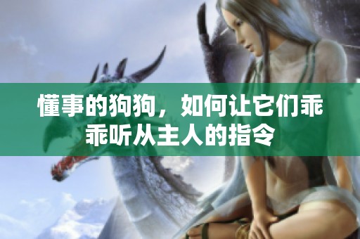 懂事的狗狗，如何让它们乖乖听从主人的指令