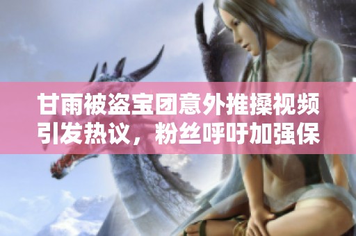 甘雨被盗宝团意外推搡视频引发热议，粉丝呼吁加强保护