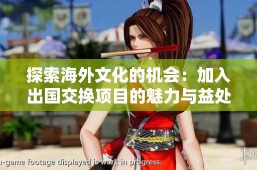 探索海外文化的机会：加入出国交换项目的魅力与益处
