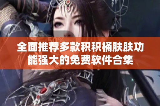 全面推荐多款积积桶肤肤功能强大的免费软件合集