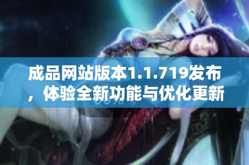 成品网站版本1.1.719发布，体验全新功能与优化更新