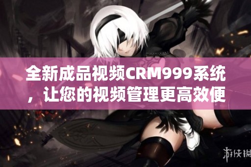 全新成品视频CRM999系统，让您的视频管理更高效便捷