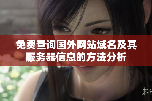 免费查询国外网站域名及其服务器信息的方法分析