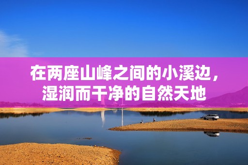 在两座山峰之间的小溪边，湿润而干净的自然天地