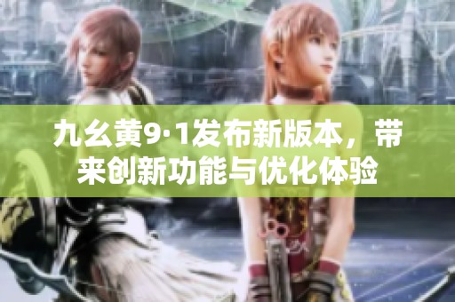 九幺黄9·1发布新版本，带来创新功能与优化体验
