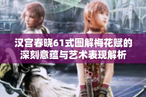 汉宫春晓61式图解梅花赋的深刻意蕴与艺术表现解析