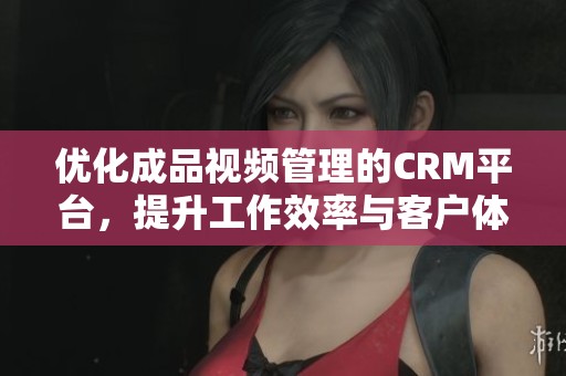 优化成品视频管理的CRM平台，提升工作效率与客户体验