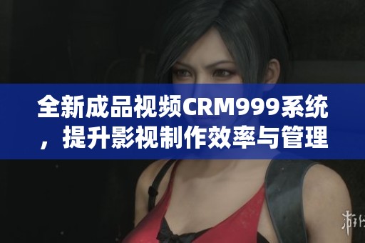 全新成品视频CRM999系统，提升影视制作效率与管理水平
