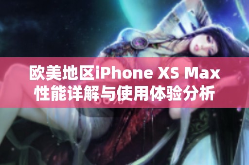 欧美地区iPhone XS Max性能详解与使用体验分析