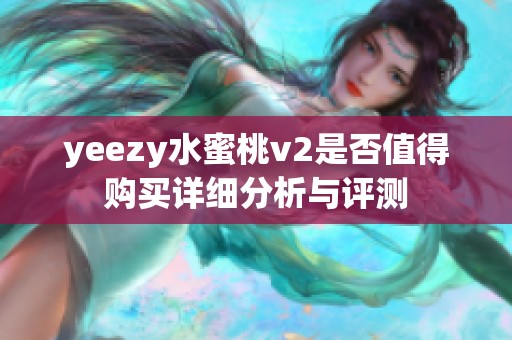 yeezy水蜜桃v2是否值得购买详细分析与评测