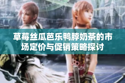 草莓丝瓜芭乐鸭脖奶茶的市场定价与促销策略探讨