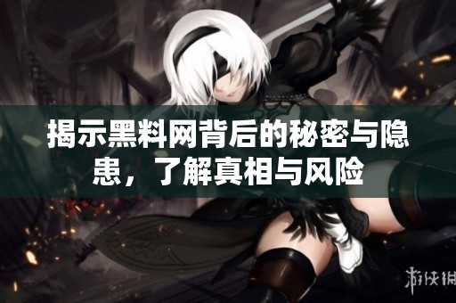 揭示黑料网背后的秘密与隐患，了解真相与风险