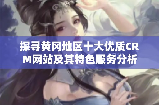 探寻黄冈地区十大优质CRM网站及其特色服务分析